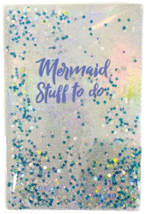 Mermaid Glitter To Do Notebook Cover PNG Image