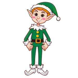 Merry Christmas Elf Design Png 24 PNG Image