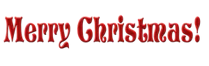 Merry Christmas Red Textured Message PNG Image