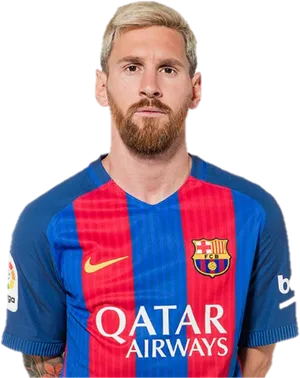 Messiin F C Barcelona Kit PNG Image