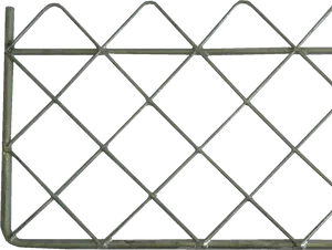 Metal Diamond Pattern Fence PNG Image