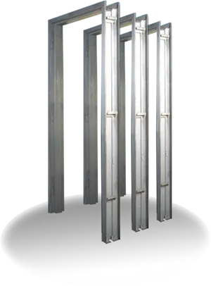 Metal Door Frames Array PNG Image