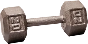 Metal Dumbbell Fitness Equipment PNG Image