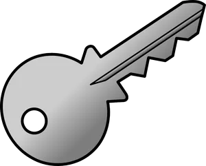 Metal Key Graphic PNG Image