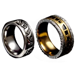 Metal Ring Collection Png 06282024 PNG Image