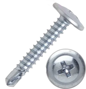 Metal Screw Isolated Background PNG Image