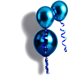 Metallic Blue Balloons Png 06122024 PNG Image