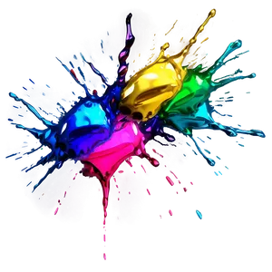 Metallic Color Splash Png Dls PNG Image