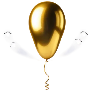 Metallic Gold Balloon Png 06212024 PNG Image