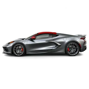 Metallic Grey Corvette C8 Png 99 PNG Image