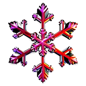 Metallic Red Snowflake Png 06282024 PNG Image