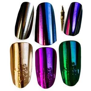 Metallic Single Acrylic Nail Png Mdc PNG Image