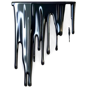 Metallic Spray Paint Drip Png 06282024 PNG Image