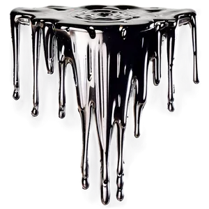 Metallic Spray Paint Drip Png 96 PNG Image