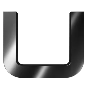 Metallic U Shaped Object PNG Image