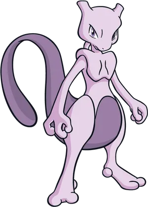 Mewtwo Pokemon Character PNG Image