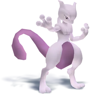 Mewtwo Power Stance PNG Image