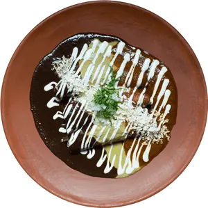 Mexican Enchiladasin Mole Sauce PNG Image