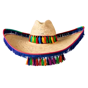 Mexican Hat With Tassels Png Vxn PNG Image