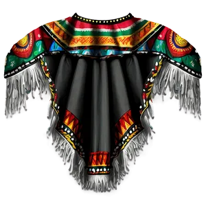 Mexican Poncho Costume Png Bbo PNG Image