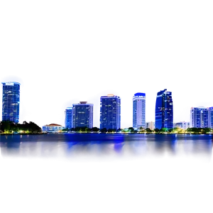 Miami Skyline From Bayfront Park Png 06272024 PNG Image