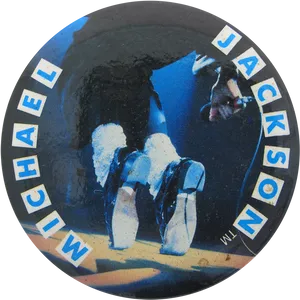 Michael Jackson Moonwalk Pin PNG Image