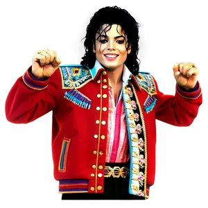 Michael Jackson Red Jacket Png 06252024 PNG Image