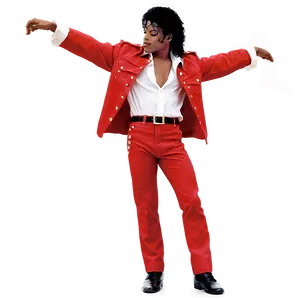 Michael Jackson Red Jacket Png Njp74 PNG Image