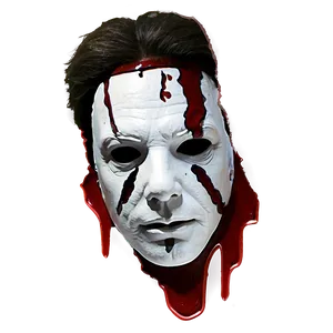 Michael Myers Face With Blood Splatter Png 06292024 PNG Image