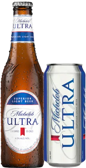 Michelob Ultra Bottleand Can PNG Image