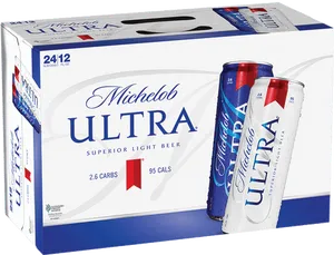 Michelob Ultra Light Beer Packand Cans PNG Image