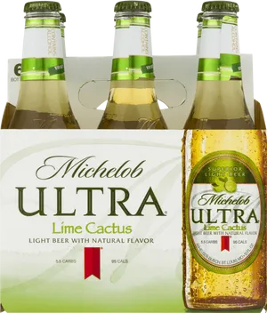 Michelob Ultra Lime Cactus Beer Pack PNG Image