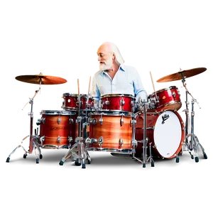 Mick Fleetwood Drumming Png Wfd80 PNG Image