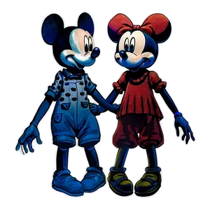 Mickey And Minnie Silhouette Png Bfm43 PNG Image