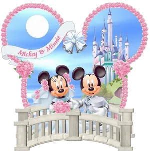 Mickey Minnie Castle Backdrop.png PNG Image