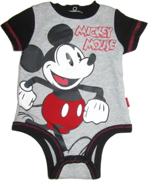 Mickey Mouse Baby Onesie PNG Image