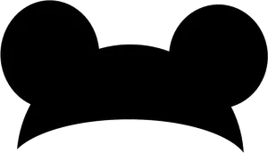 Mickey Mouse Ears Silhouette PNG Image