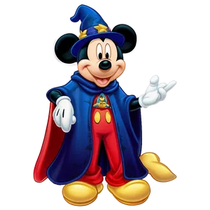 Mickey Mouse Halloween Sorcerer Png Upe PNG Image