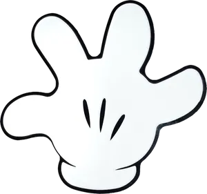 Mickey Mouse Hand Gesture PNG Image