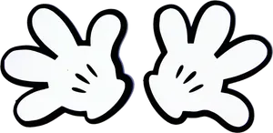 Mickey Mouse Hands Cutouts PNG Image