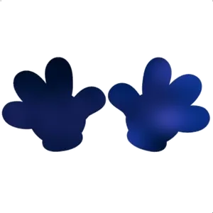 Mickey Mouse Hands Iconic Gloves PNG Image