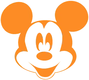 Mickey Mouse Icon Outline PNG Image