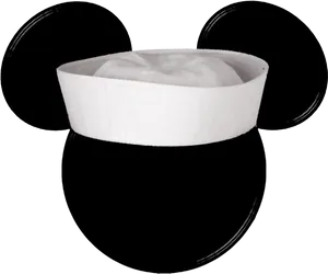 Mickey_ Mouse_ Iconic_ Ears_and_ Hat.png PNG Image