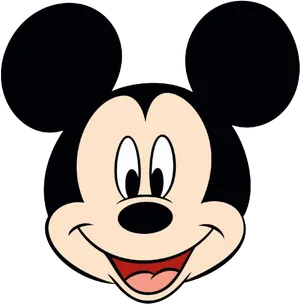 Mickey Mouse Iconic Face PNG Image