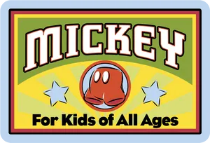 Mickey Mouse Logo For Kids Of All Ages PNG Image