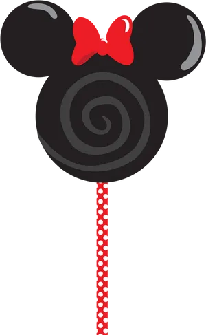 Mickey Mouse Lollipop Design PNG Image