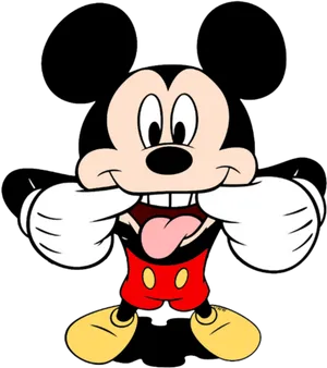 Mickey_ Mouse_ Playful_ Pose PNG Image