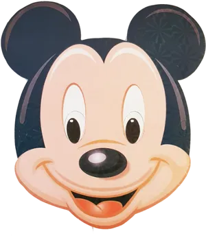 Mickey Mouse Smiling Face PNG Image