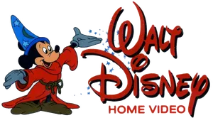 Mickey Mouse Sorcerer Walt Disney Home Video Logo PNG Image