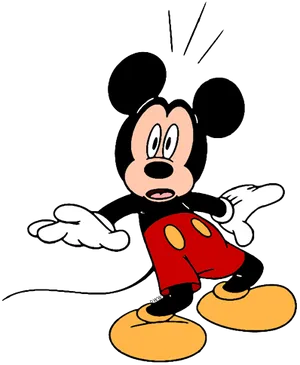 Mickey_ Mouse_ Surprised_ Expression PNG Image